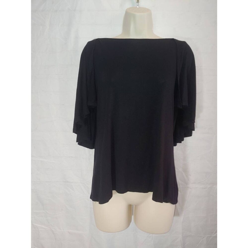 Iman Women's Size Small Black Blouse